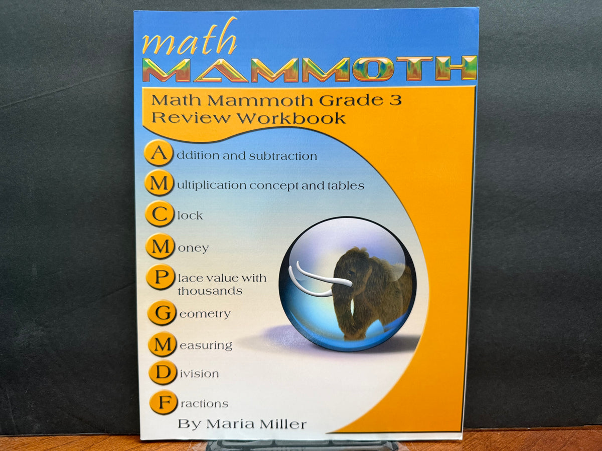 Math Mammoth Grade 3 Review Workbook (2018 Edition, Full Color)
