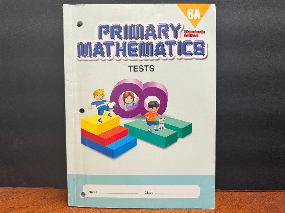 Primary Mathematics Standards Edition Textbook 6A