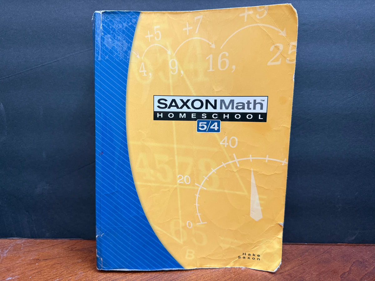 Saxon Math 5/4 Homeschool Student Edition (Acceptable Condition)