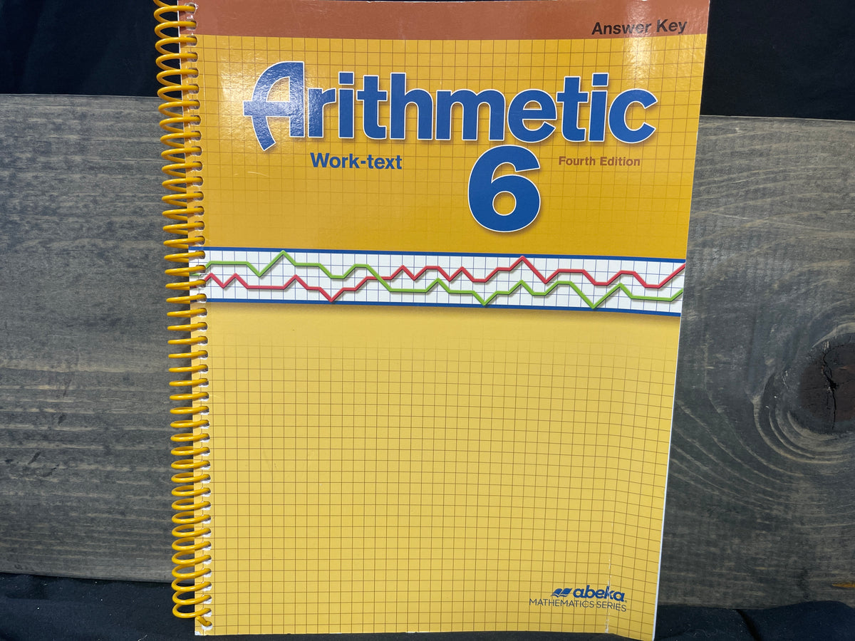 Arithmetic 6 Answer Key fourth ed
