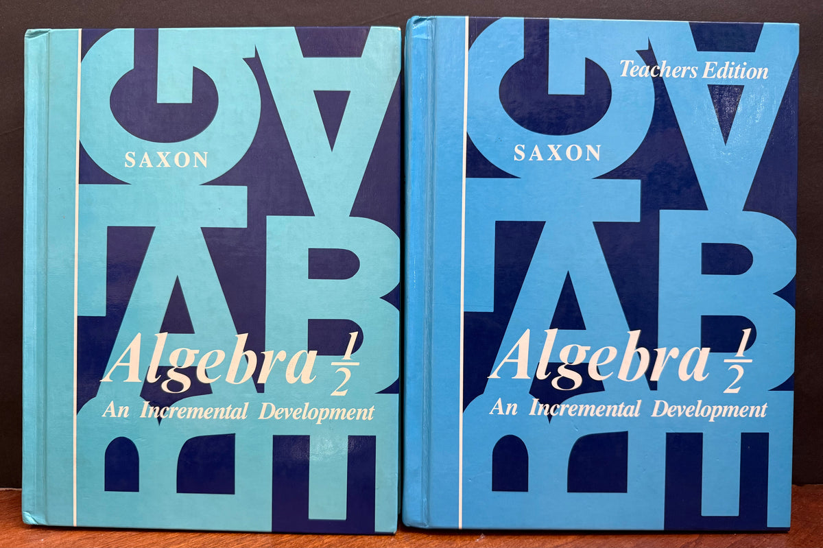 Saxon Algebra 1/2: Student & Teacher Set (First Edition)