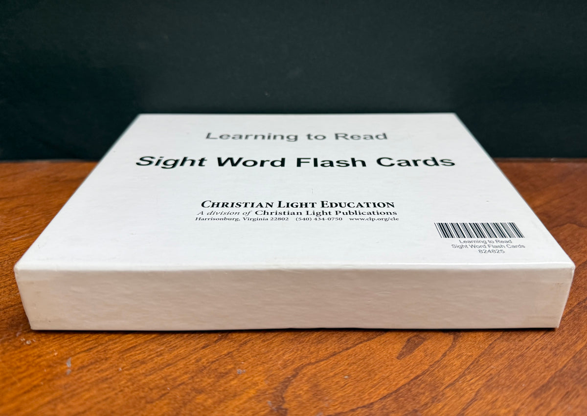 Christian Light Learning to Read Sight Word Flash Cards
