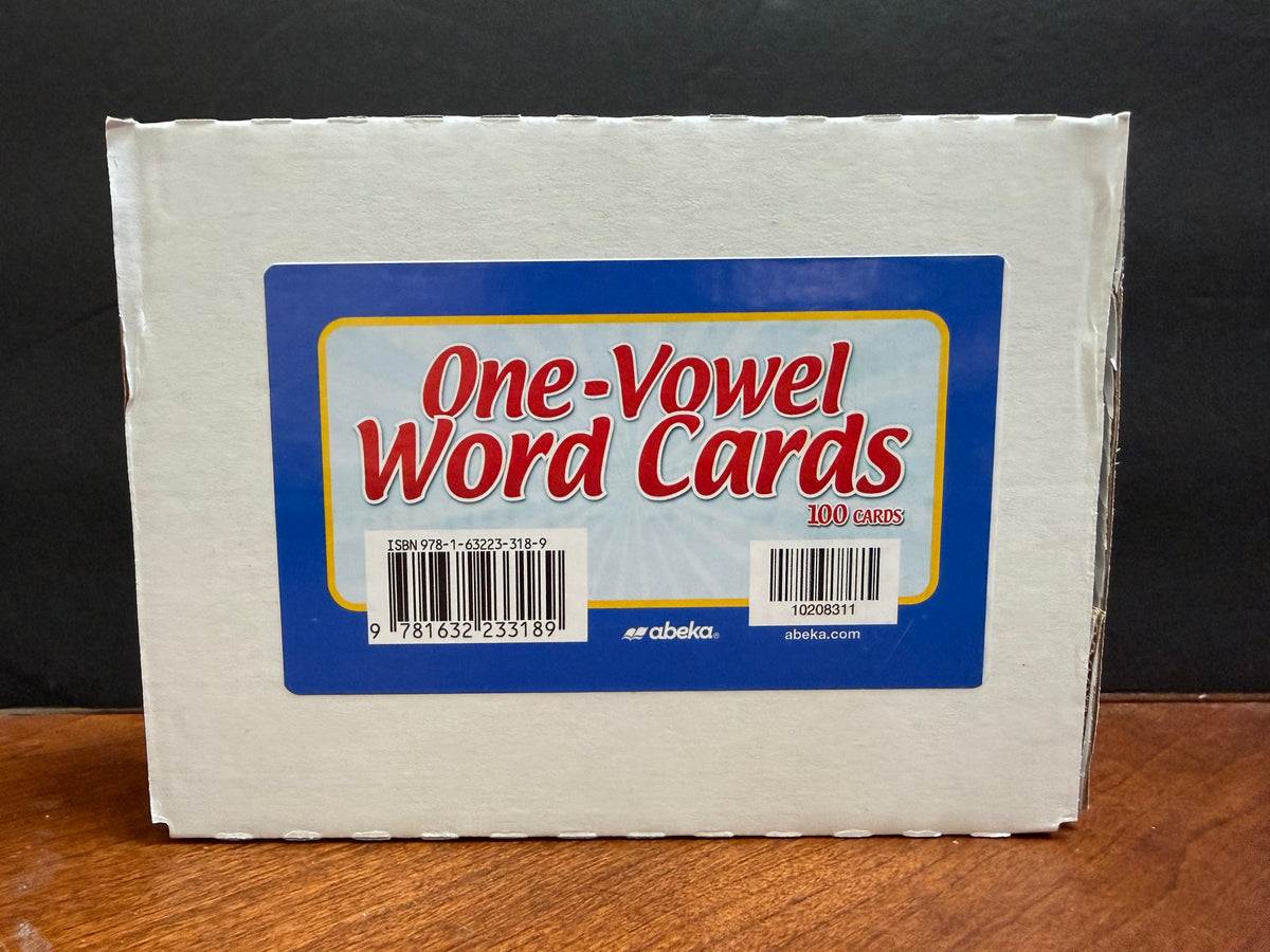 Abeka One-Vowel Word Cards