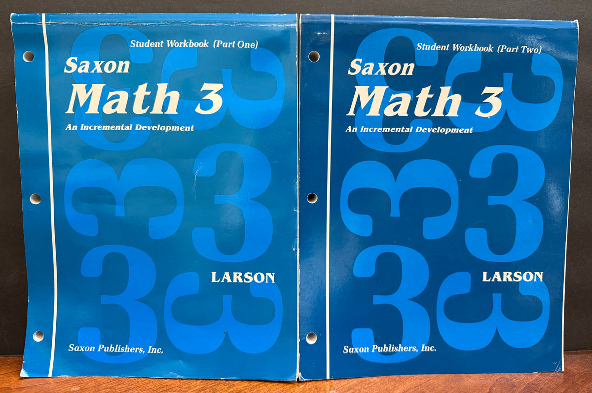 Saxon Math 3 Student Workbooks