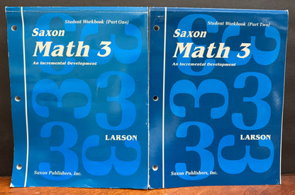 Saxon Math 3 Student Workbooks