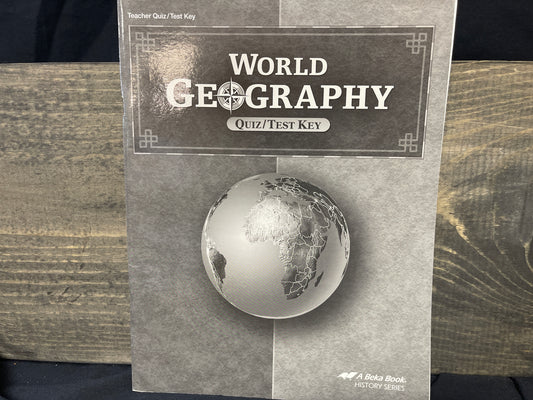 World Geography quiz/test key second ed