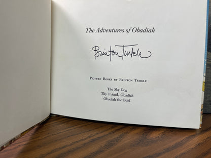 The Adventures of Obadiah Brinton Turkle SIGNED First Edition 1972 HC DJ Viking