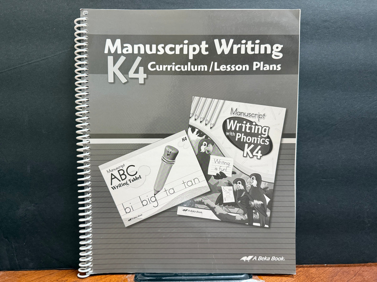 K4 Manuscript Writing Curriculum Lesson Plans