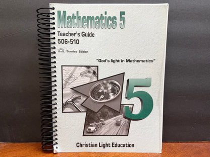 Christian Light Math 501-510 Teacher’s Guide Set