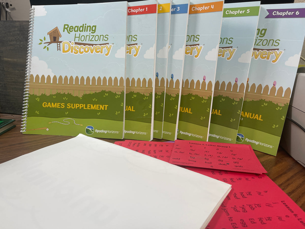 Reading Horizons Discovery Teacher Kit Chapters 1-6 Games Cards 6 Posters Tote