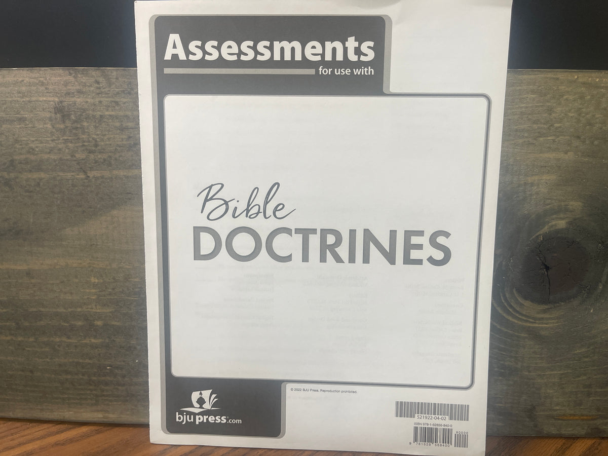 Bible Doctrines Assessments first ed