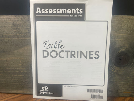 Bible Doctrines Assessments first ed