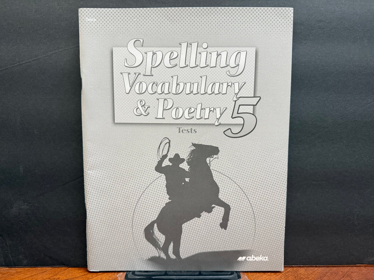 Spelling, Vocabulary, and Poetry 5 Tests & Key Set (5th Edition)