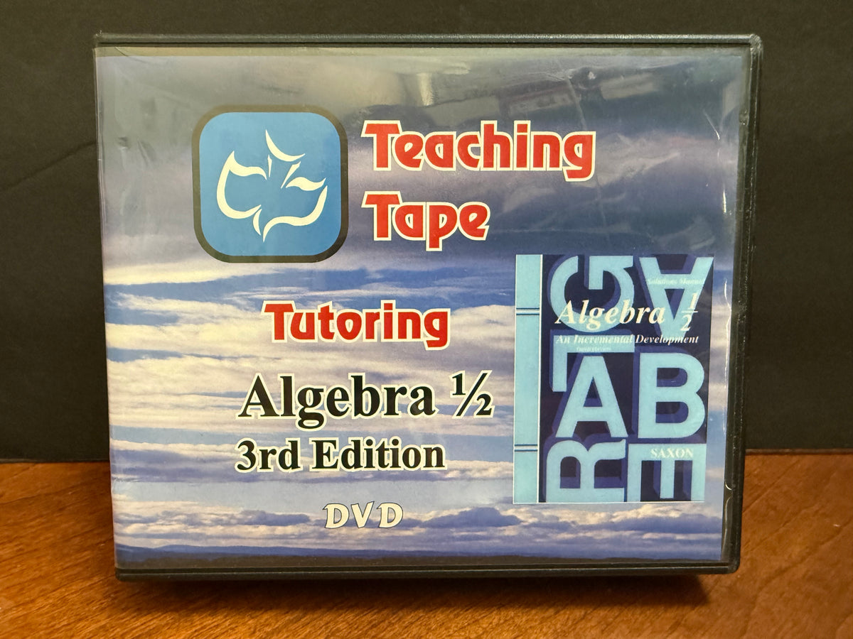 Tutoring Saxon Algebra 1/2 Teaching DVDs (3rd Edition)