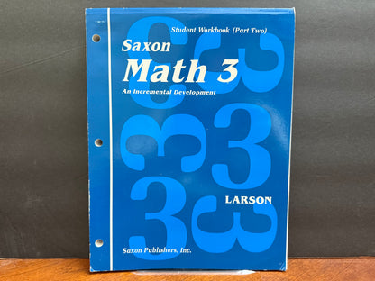 Saxon Math 3 Student Workbooks