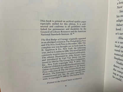 The Red Badge of Courage by Stephen Crane.