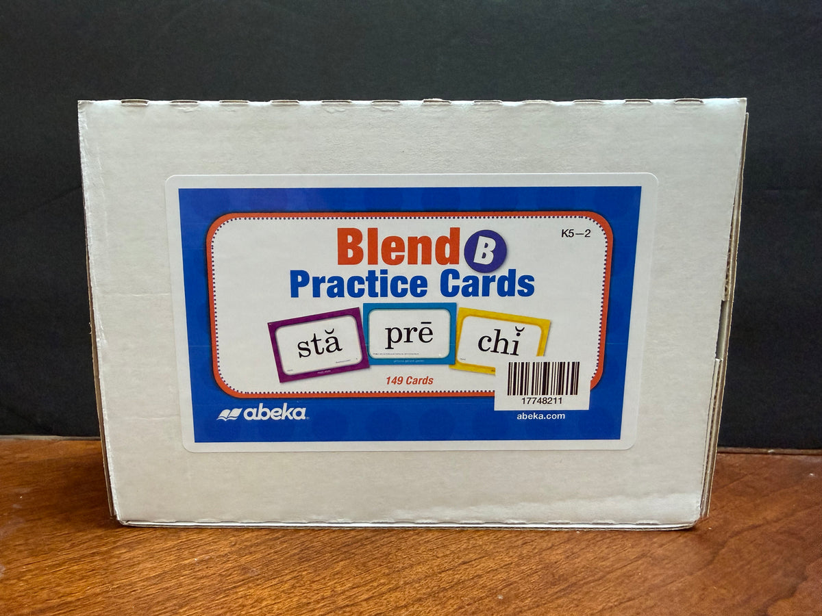 Abeka Blend Practice Cards B