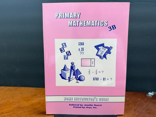 Primary Mathematics U.S. Edition Home Instructor's Guide 3B