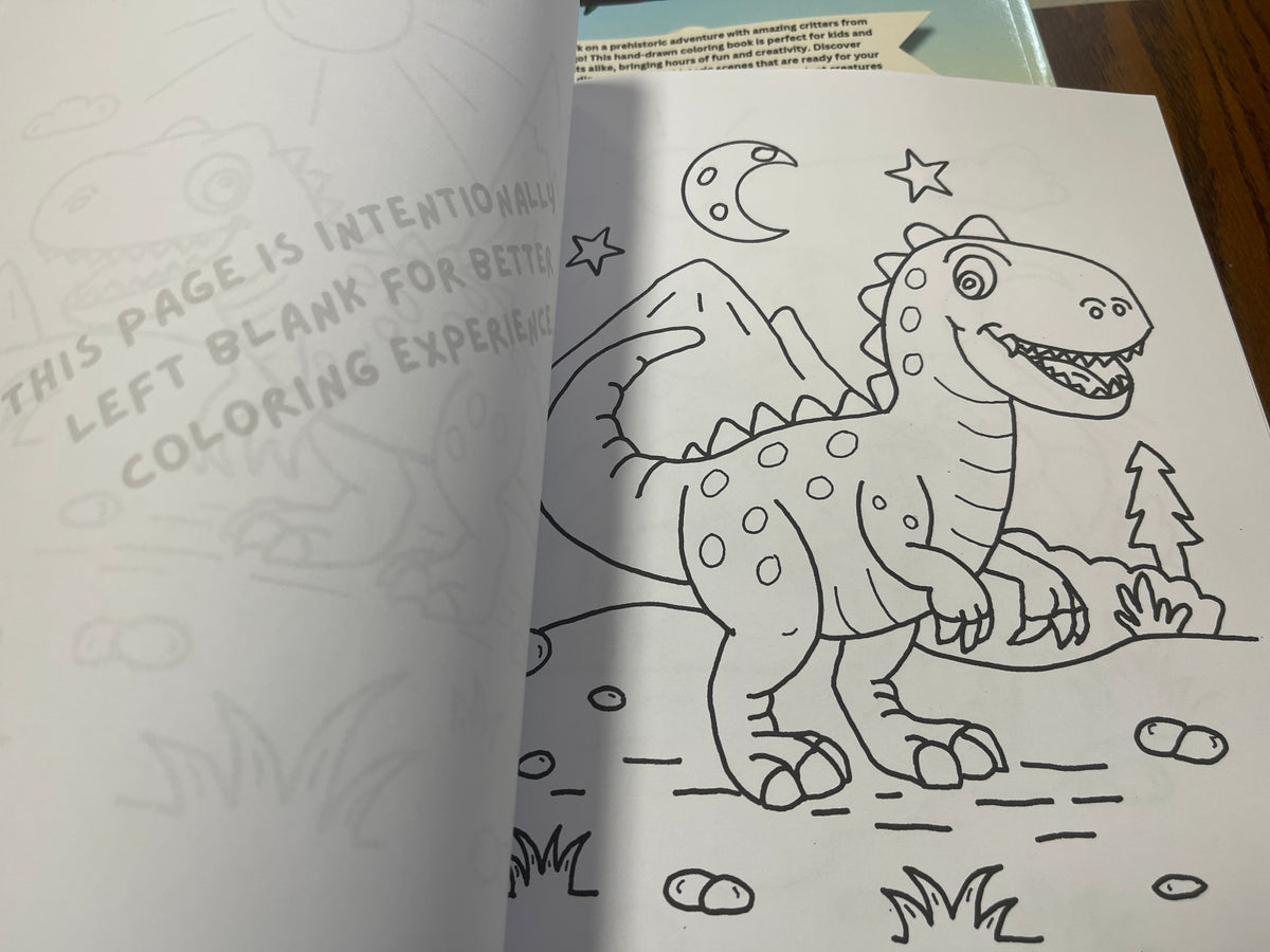 Critter Creations: Prehistoric Critters: Hand-Drawn Coloring Book Series, Volume