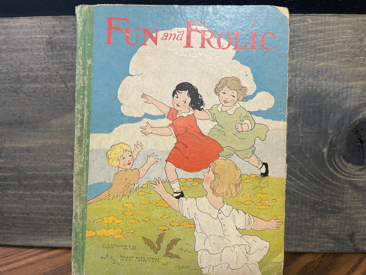Antique Fun and Frolic Bright Eyes Series No 210 M.A. Donohue c1900 Children’s B
