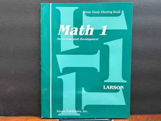 Saxon Math 1 Meeting Book
