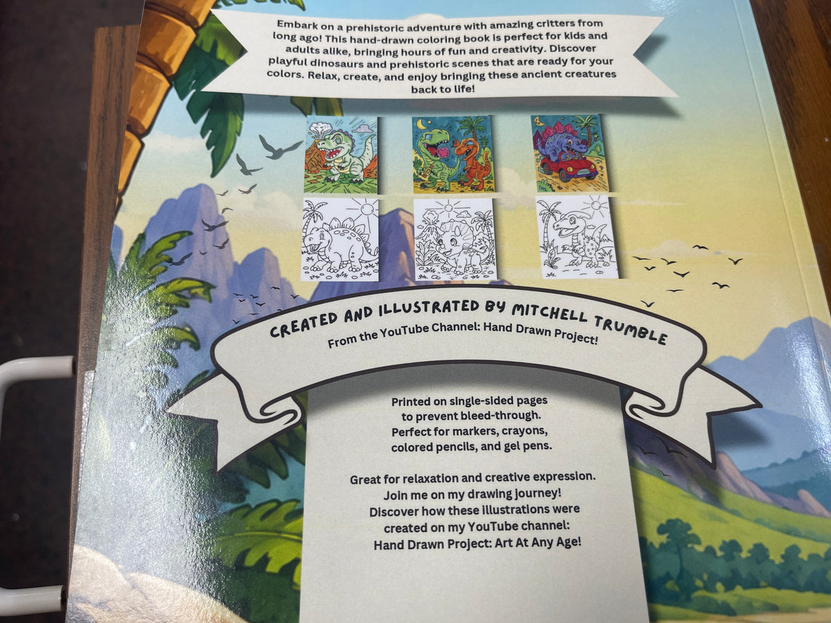 Critter Creations: Prehistoric Critters: Hand-Drawn Coloring Book Series, Volume