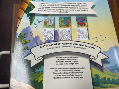 Critter Creations: Prehistoric Critters: Hand-Drawn Coloring Book Series, Volume