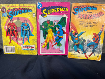 Superman, Superman, Superman and Spider-man