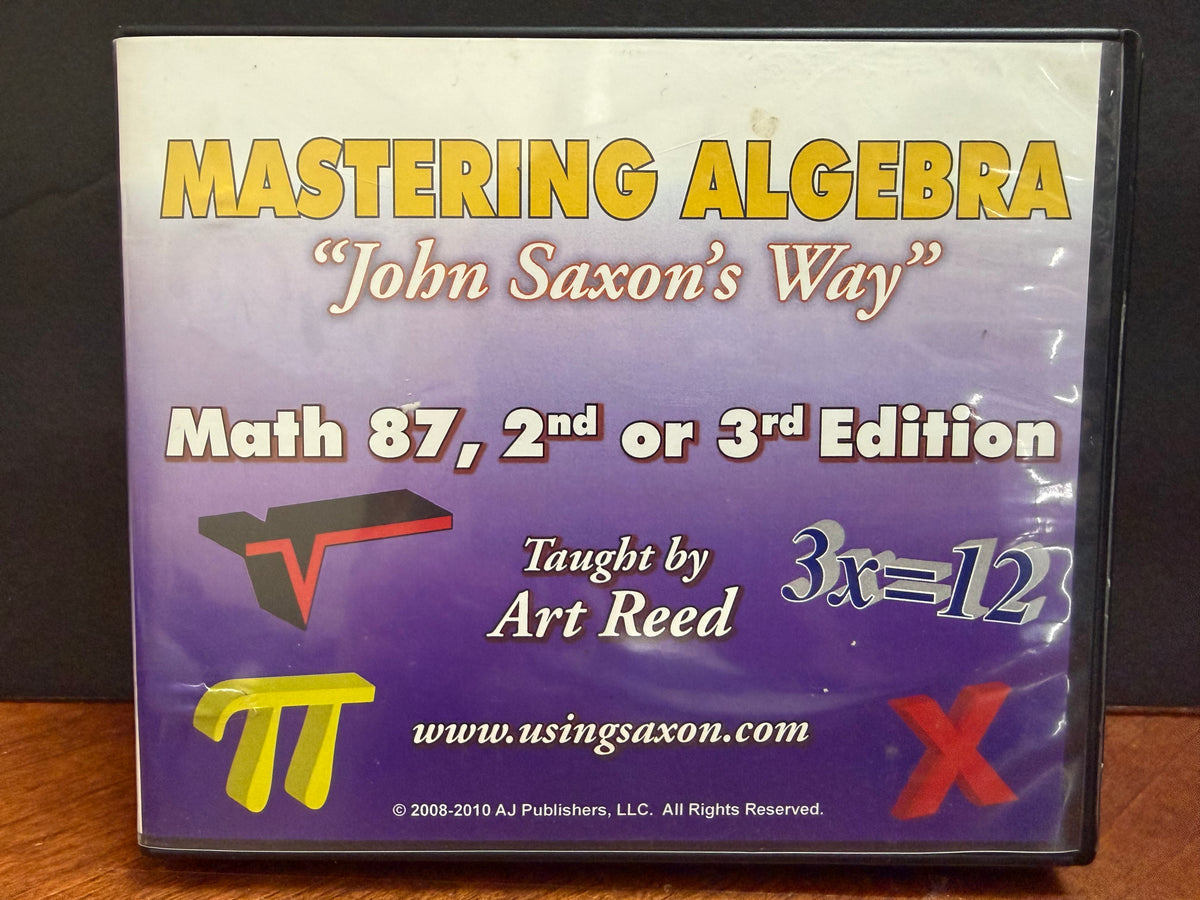 Mastering Algebra Saxon Math 87 DVDs (2nd or 3rd edition)