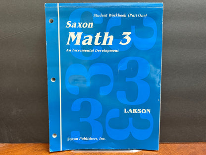 Saxon Math 3 Student Workbooks