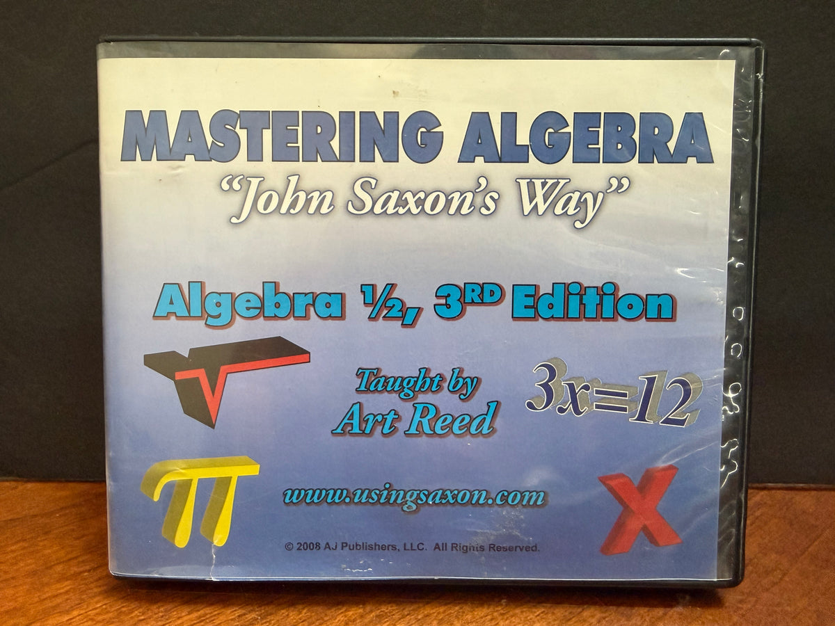 Mastering Algebra Saxon Algebra 1/2 DVDs (3rd Edition)