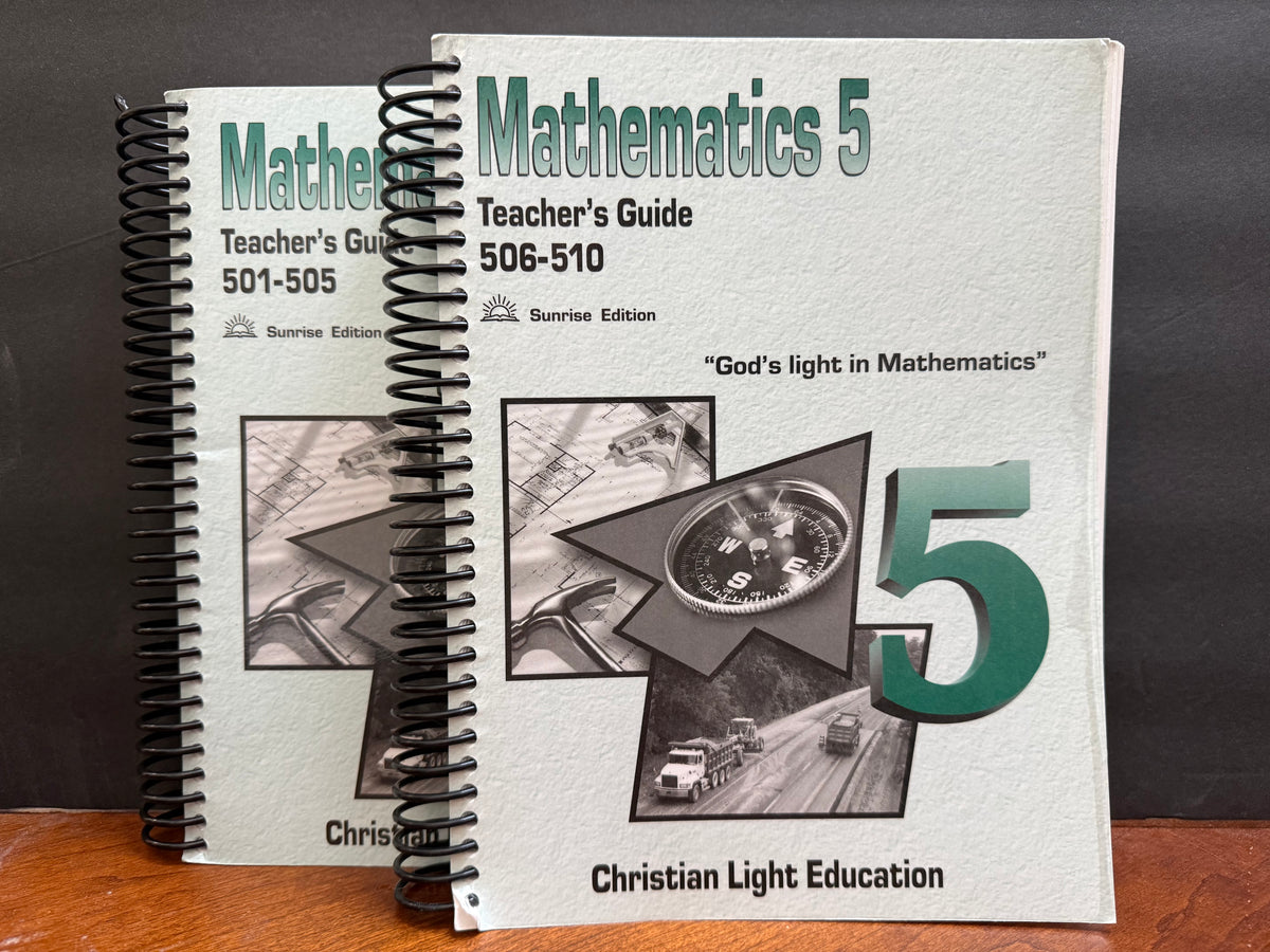 Christian Light Math 501-510 Teacher’s Guide Set