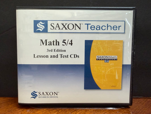 Saxon Math 5/4 Teacher CDs (3rd Edition)