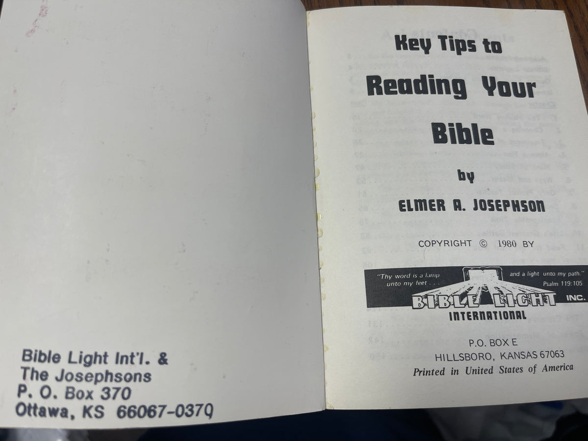 Key Tips to Reading Your Bible