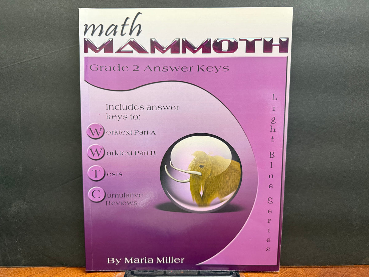 Math Mammoth Grade 2 Answer Keys (2019 Edition, Full Color)