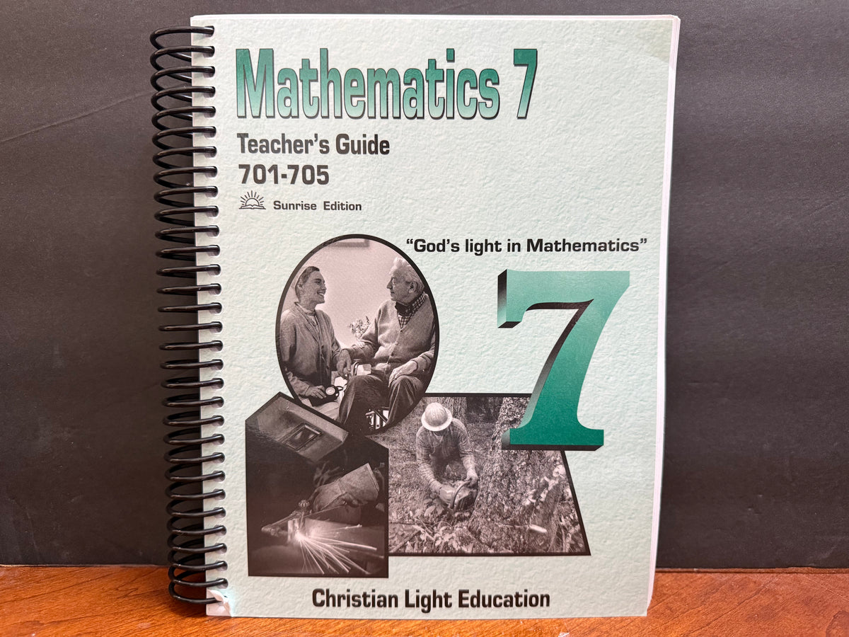 Christian Light Math 701-710 Teacher’s Guide Set