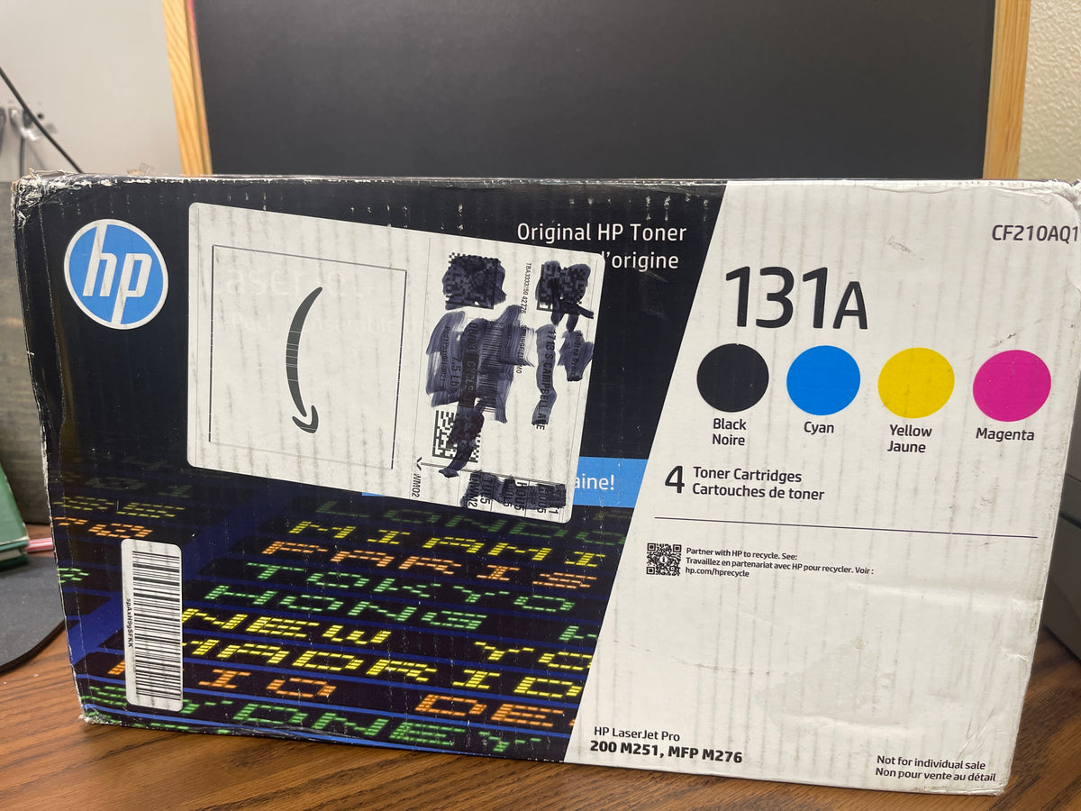 HP 131A Black, Cyan, Magenta, Yellow Toner Cartridges | Works with LaserJet Pro