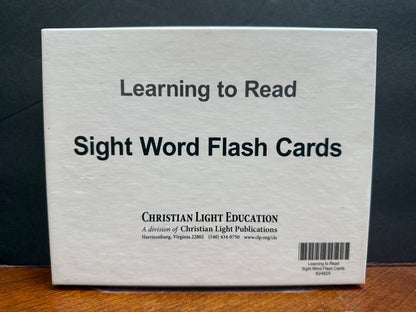 Christian Light Learning to Read Sight Word Flash Cards