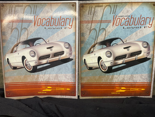 Vocabulary: Level F Student Text and Teacher's ed
