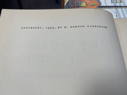 Major Mysteries of Science H Gordon Garbedian 1933 Vintage Hardcover Science