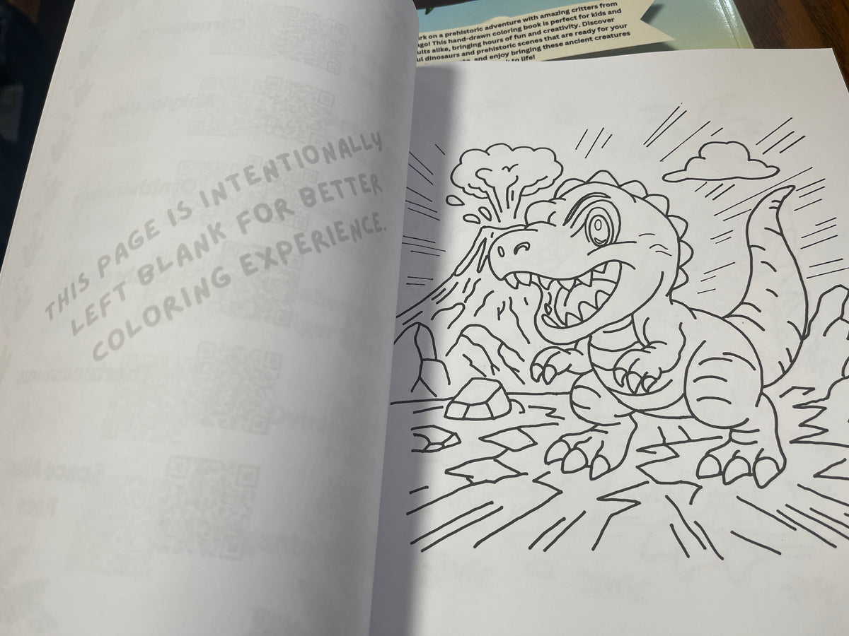 Critter Creations: Prehistoric Critters: Hand-Drawn Coloring Book Series, Volume