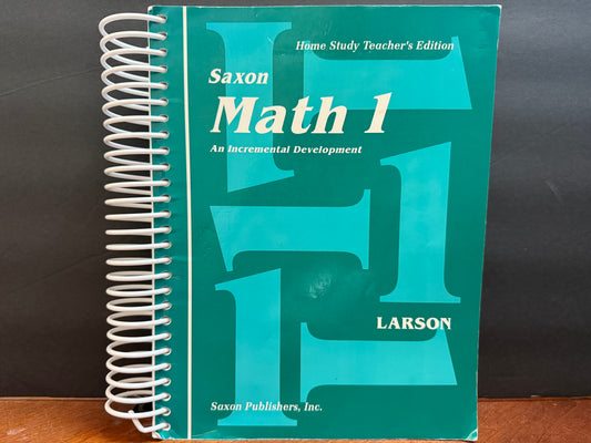 Saxon Math 1 Teacher Edition