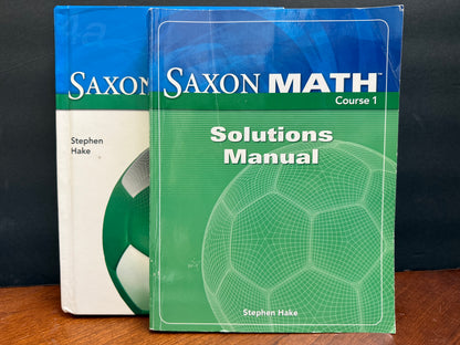 Saxon Math Course 1 Student & Solutions Set