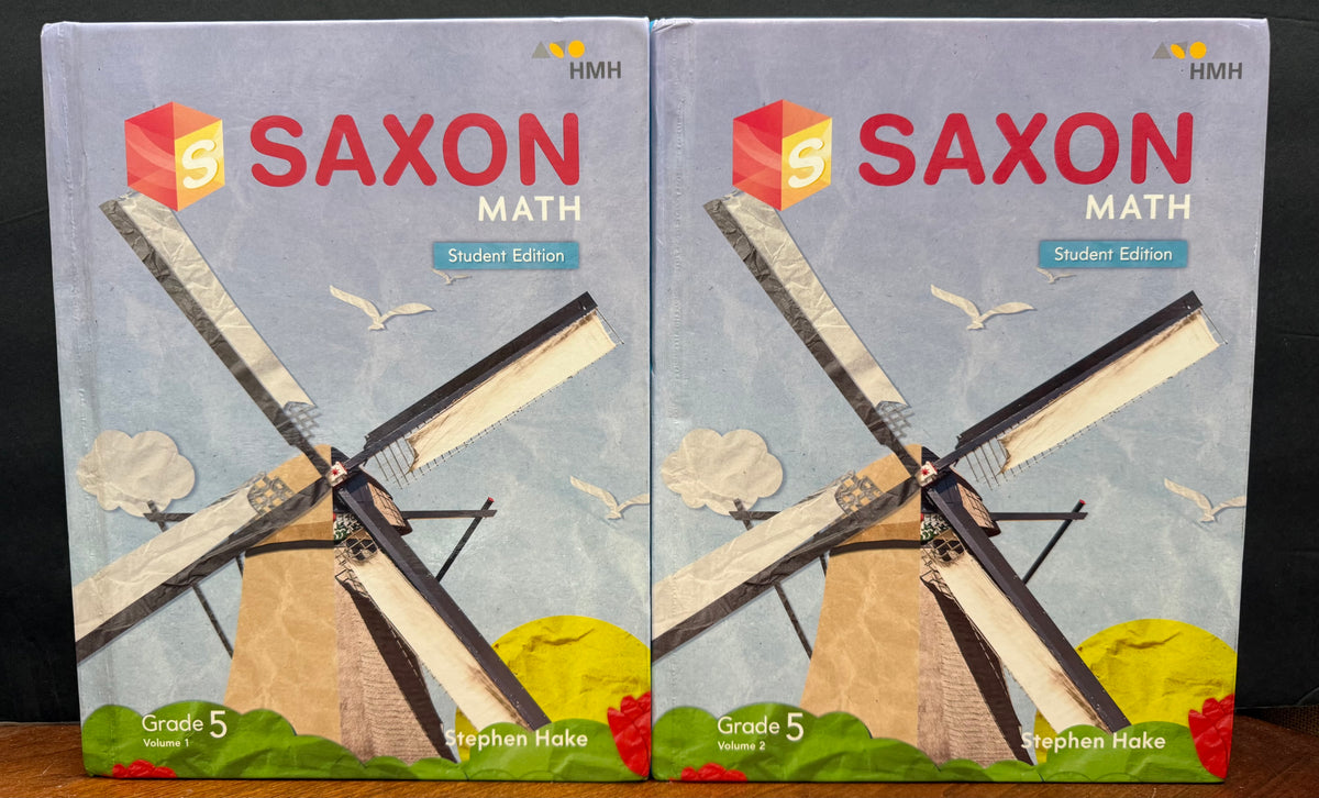 Saxon Math Grade 5 Student Edition Set (Vol. 1 & 2)