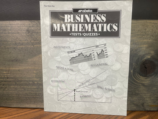 Business Mathematics Test and Quiz Key second ed