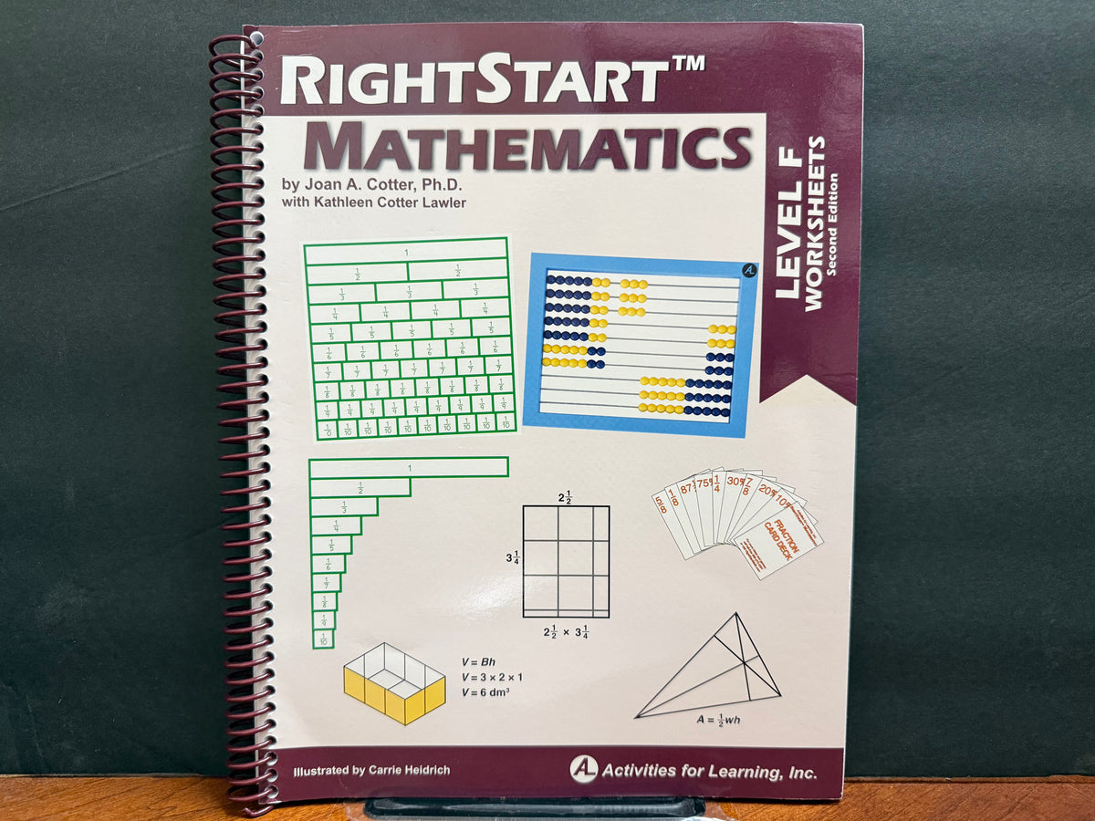 RightStart Math Level F Worksheets (2nd Edition)
