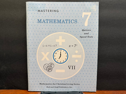 Grade 7 Math "Mastering Mathematics" Full Set