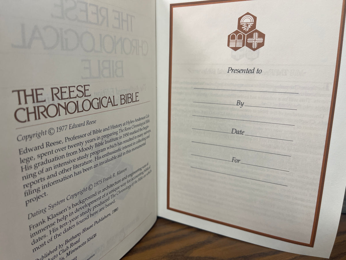 The Reese Chronological Bible