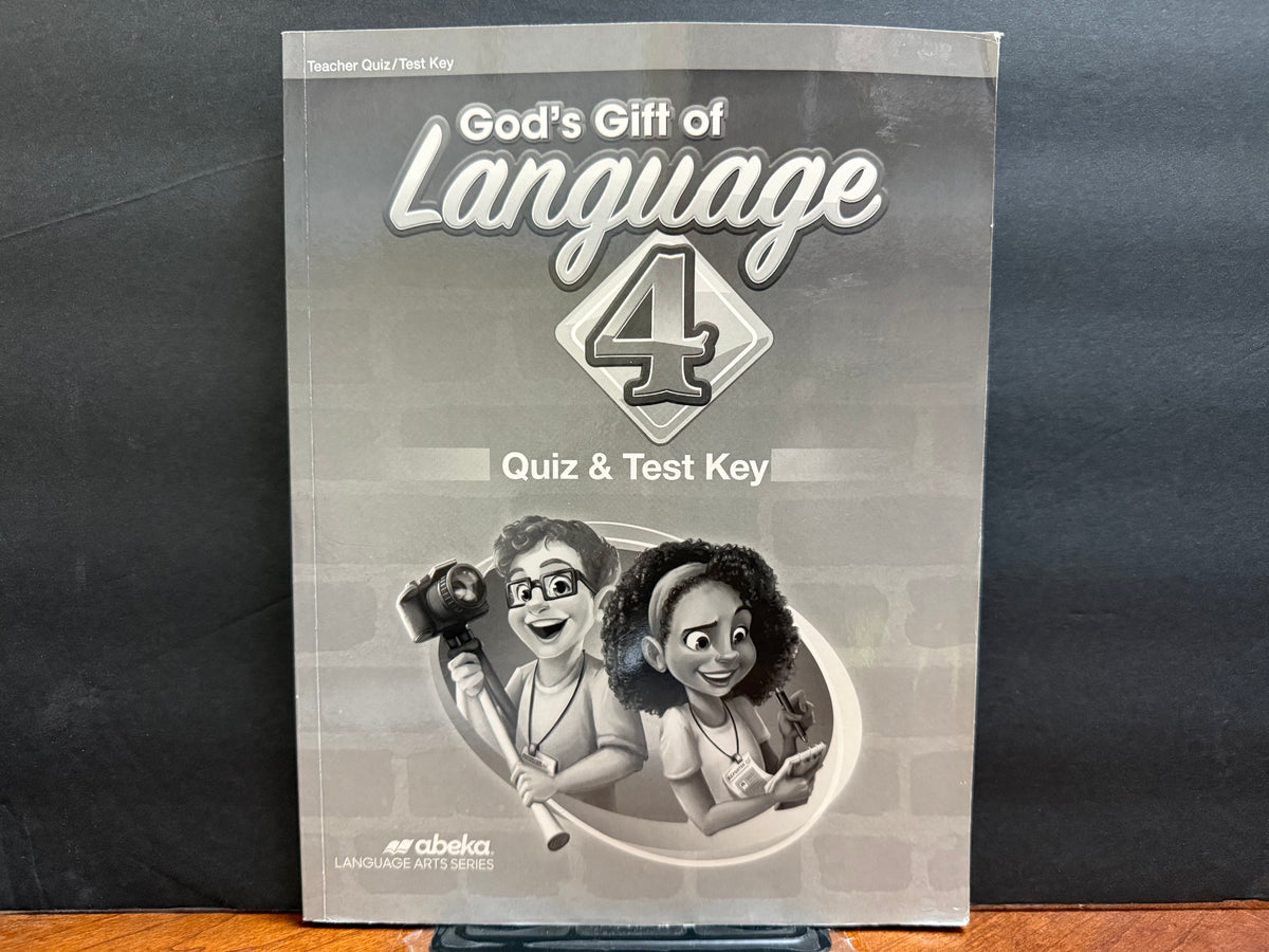 God's Gift of Language 4 Quiz and Test Key (4th Edition)