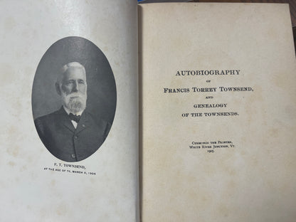 1905 Autobiography Francis Torrey Townsend Genealogy ORIGINAL + Civil War Roster
